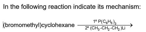 Answered In The Following Reaction Indicate Its Bartleby