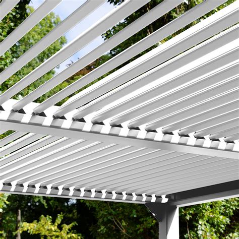 Pergola Bioclimatique Autoportante 300x360 Blanc Oogarden