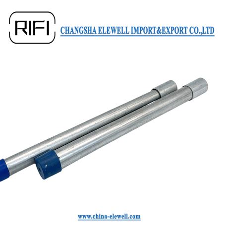 Imc Rigid Rmc Conduit Carbon Steel Galvanzied Pipe With Threaded Coupling And Blue Hat Imc