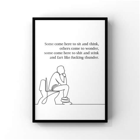 Funny Bathroom Decor Etsy