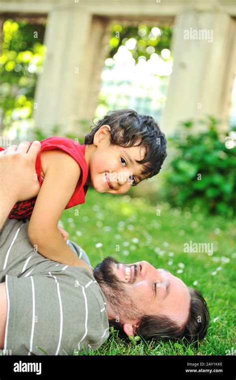 Happy Father And Son Stock Photo Alamy