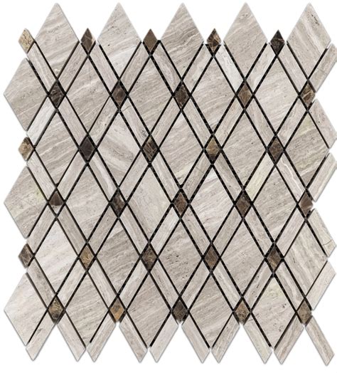 Where To Buy Beachwood Petite Lattice With Dark Emperador Dot Mosaic