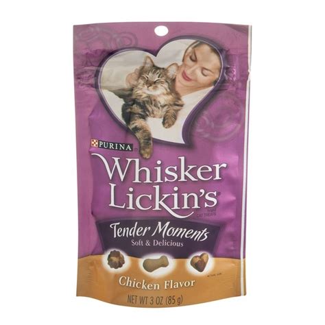 Purina Whisker Lickin S Tender Moments Chicken Flavor Cat Treats Oz