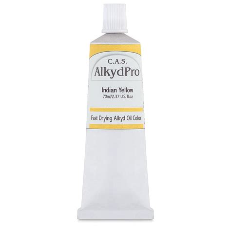 CAS AlkydPro Fast Drying Alkyd Oil Color Yellow Ochre 70 Ml Tube