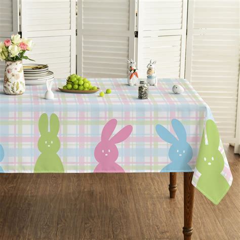 Amazon Onbuwws Pack Easter Tablecloth Easter Spring Table Cloth