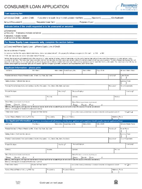 Fillable Online Consumer Loan Application Form Fax Email Print PdfFiller