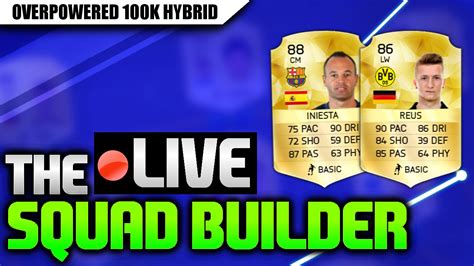 Fifa The Live Squad Builder Overpowered K Hybrid Day One Cards