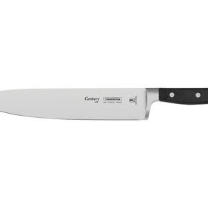 Faca Chef 10 Century Preto Lamina De Aco Inox E Cabo De Policarbonato