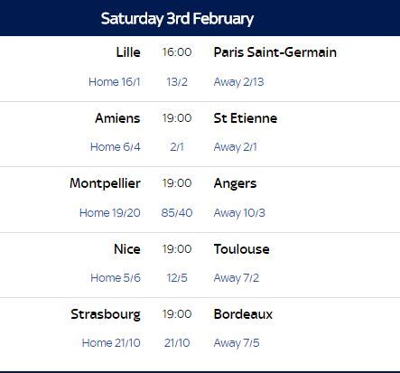 03/02/2018 France Ligue 1 Fixtures and Standing • Okay.ng