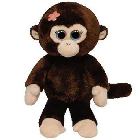 Ty Inc Beanie Babies Plush Stuffed Animal Petals Brown Monkey Walmart