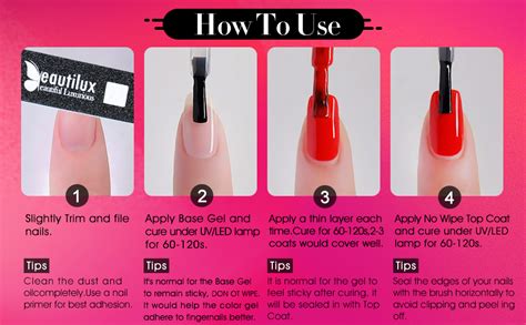 Amazon Beautilux Hot Pink Gel Nail Kit Colors Ml Bright Pink Gel Nail Polish Set Soak