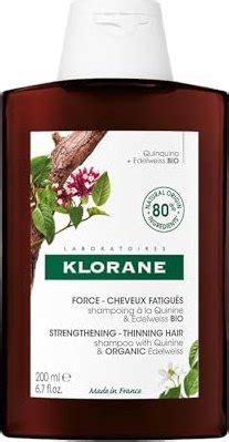 Klorane Strength Shampoo Chinin Bio Edelweiss Ab