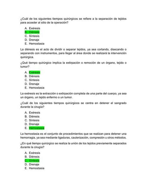 Preguntas Tiempos Quirurgicos Jorge Antonio Santillan Garc A Udocz