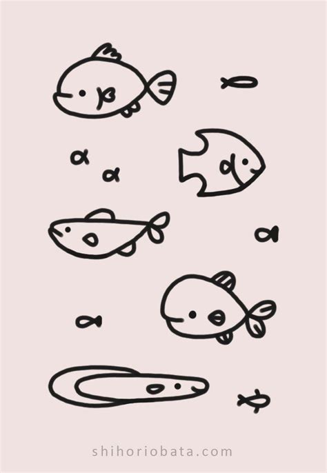 20 Easy Fish Drawing Ideas | Easy fish drawing, Fish drawings, Cute easy drawings