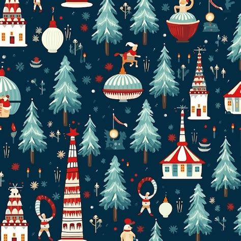 Premium Vector New Year And Christmas Seamless Pattern Vector