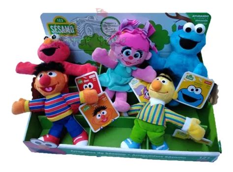 Plaza Sesamo Set De 5 Peluches Originales Fisher price Nuevo Envío gratis