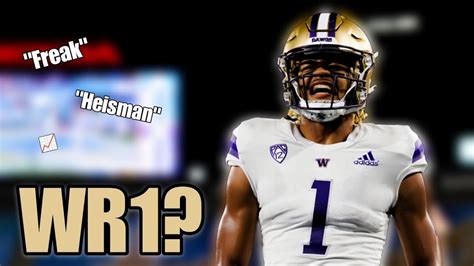 Is Rome Odunze The WR1 In The 2024 NFL Draft Washington Huskies