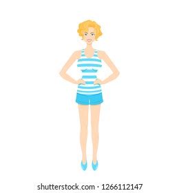 90 Sexy Blonde Sailor Woman Stock Illustrations Images Vectors Shutterstock