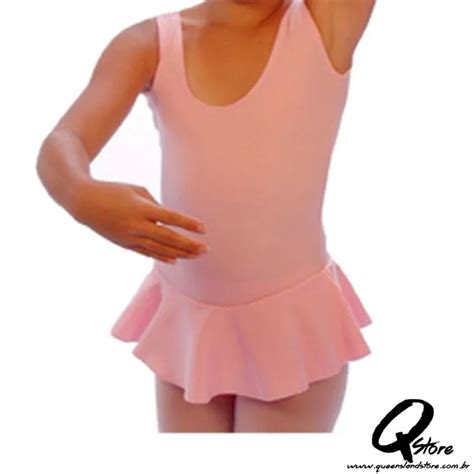 Collant Regata C Saia Ballet Em Helanca Rosa Feel Dance QUEENSLAND