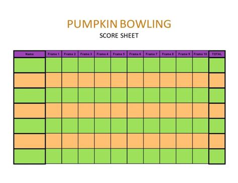 36 Printable Bowling Score Sheet Templates [& Examples]