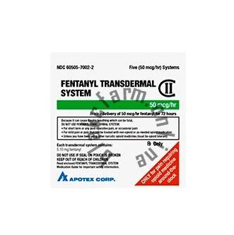 Фентаниловый пластырь 50mcg/h №5 — Apotex, Канада. - KAZ-EUROFARM