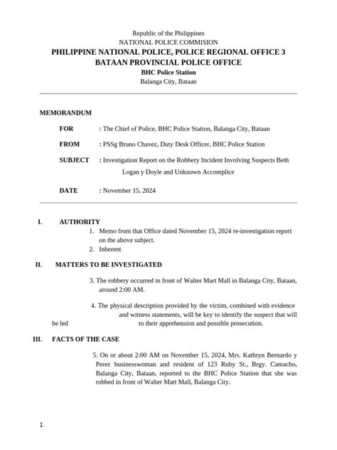 investigation report  police law enforcement