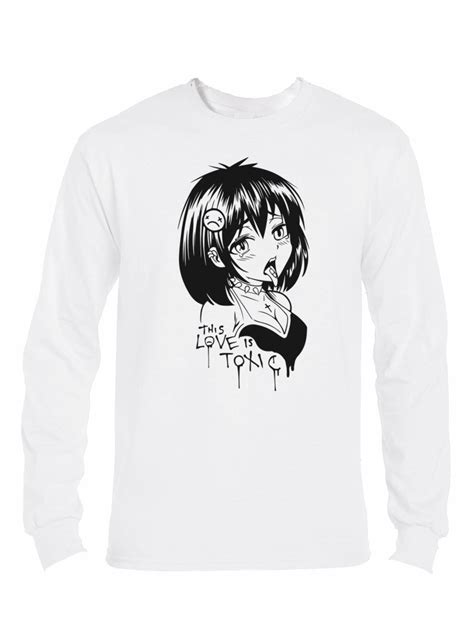 Hentai Amor Toxico Toxic Love Anime Polera Manga Larga Blanca Hombre Poleradicto Poleras