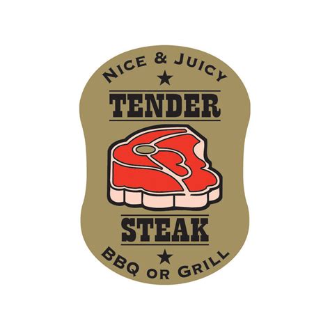 Tender Steak Butcher Meat Label Label Buy Butcher Labels Now