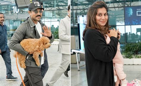 Ram Charan And Upasana Fly To Italy With Daughter Klin Kaara And Pet