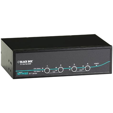 Black Box ServSwitch DT Dual Head DVI USB 4 Port KVM KV9624A B H