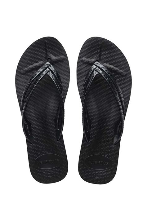 Вьетнамки Havaianas WEDGES женские цвет чёрный на платформе 4146317. ...