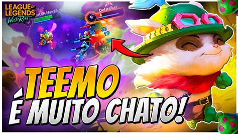 TEEMO É O CAMPEÃO MAIS TILTANTE DO JOGO LOL WILD RIFT YouTube