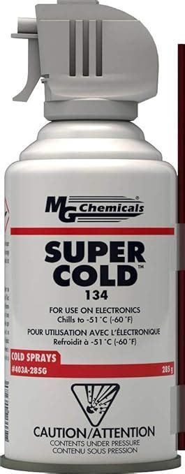 Mg Chemicals 403a 285g 403a 134a Super Cold Spray 285g 10 Oz