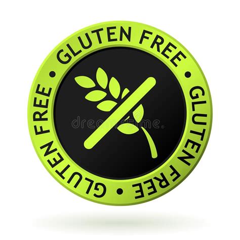 Symbol GF Gluten Free Text Stock Illustration Illustration Of Gluten