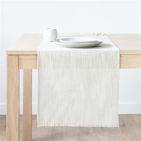 Chemin De Table En Coton Beige 40x150 Gurleen Maisons Du Monde