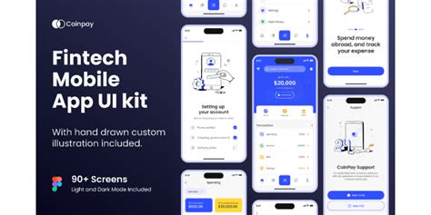 Coinpay Fintech Finance Mobile App Ui Kit Community Figma