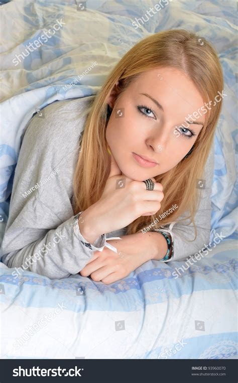 Sexy Blonde Bed Stock Photo 93960070 Shutterstock