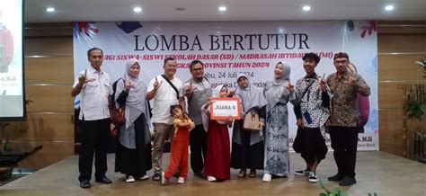 Kuningan Raih Juara Ii Lomba Bertutur Bagi Siswa Siswi Sd Mi Tingkat