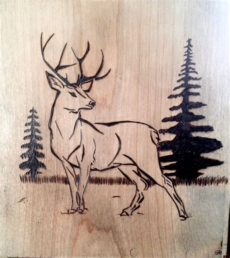 Deer Buck Wood Burning Art Wood Burning Art Wood Burning Patterns