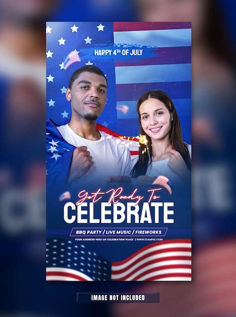 Premium PSD 4th Of July Instagram Story Or Celebrate Story Template