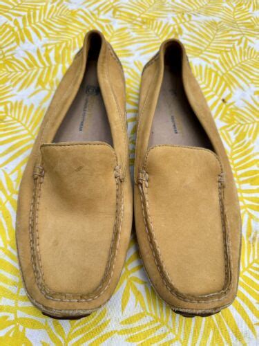 Rockport Suede Driving Moccasins Loafers Washable Shoes Womens Size 75 Ebay