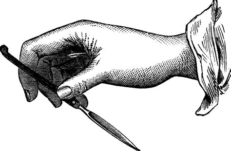 Position Of The Knife In The Single Incision From Within Outwards Made