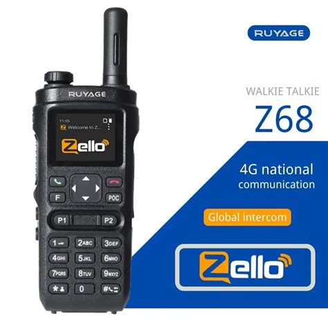 Ruyage Walkie Talkie Z Zello Radio G Con Tarjeta Sim De Largo