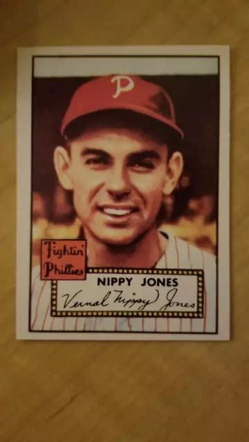 Nippy Jones Topps Reprint Achetez Articles Pour De