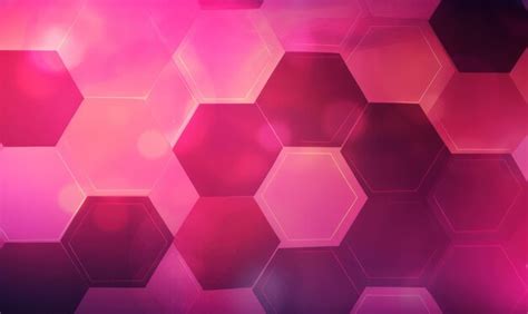 Premium AI Image | Abstract pink color background or wallpaper with hexagons