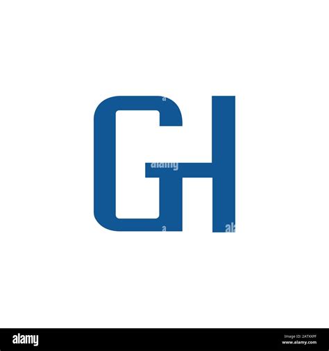 Plantillas De Vectores De Logotipo De Letra Inicial Gh O Hg Imagen