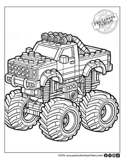 20 Thrilling Monster Truck Coloring Pages With Printables