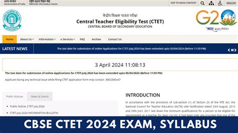 Ctet 2024 Last Date Extended Till April 5