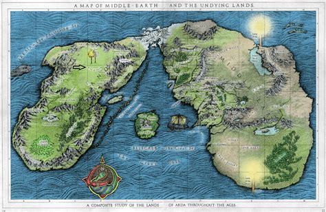 Tolkiens Legendarium Is This Map Of Middle Earth Reliable Science