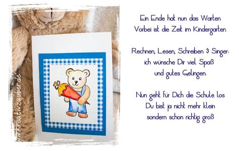 Sprüche zur Einschulung - erster Schultag - Kreativzauber®